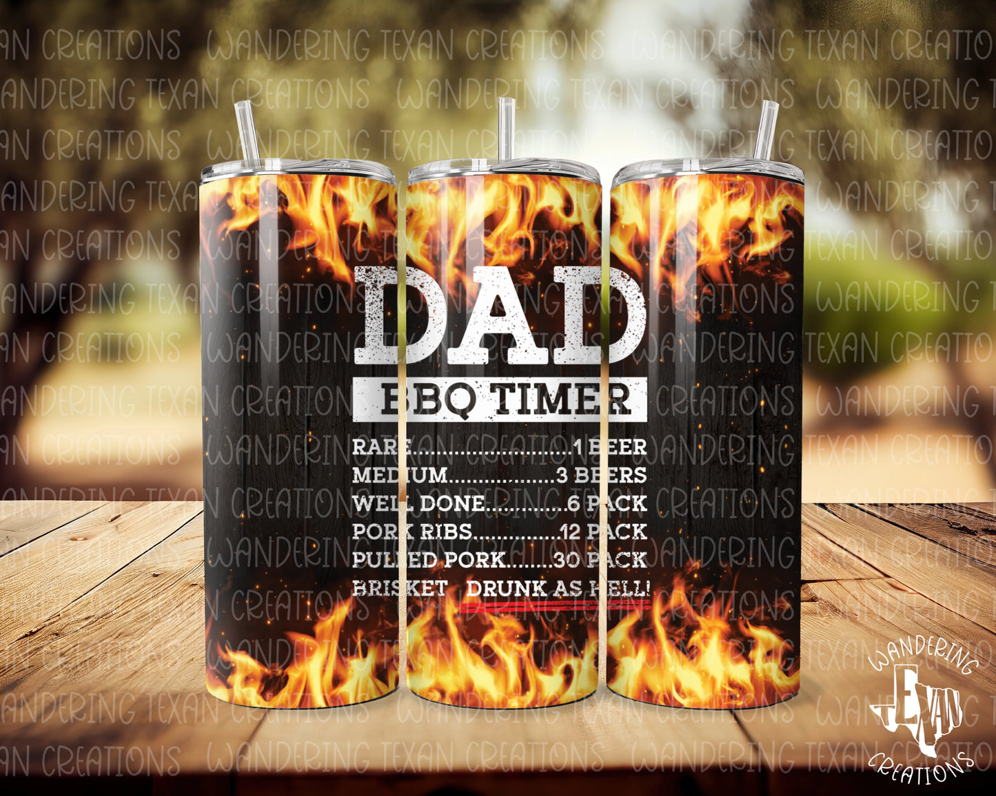 As a BBQ and beer expert, Dad needs the BBQ Timer Tumbler. The timeline design showcases how much time he has left before the meat is perfectly cooked.