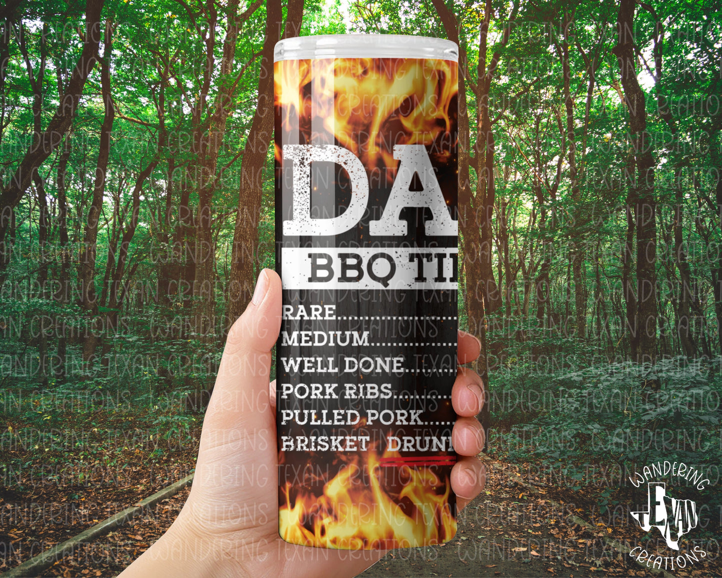 As a BBQ and beer expert, Dad needs the BBQ Timer Tumbler. The timeline design showcases how much time he has left before the meat is perfectly cooked.