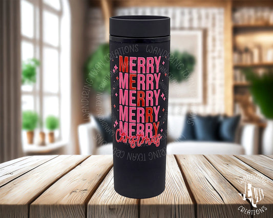 Its unique red and pink design will make you feel all warm and cozy while keeping your beverages cold or hot.