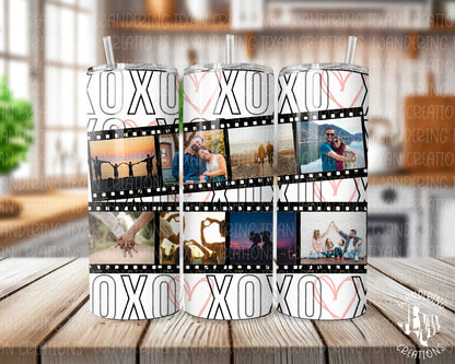 XOXO Photo Film Tumbler - Wandering Texan Creations