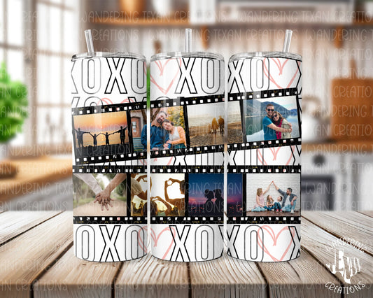 XOXO Photo Film Tumbler - Wandering Texan Creations