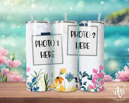 Customize your drinkware with 2 photos and show mom some love this Mother's Day with our Floral 2 Photo Tumbler. 