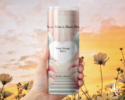 Preserve your most cherished memories with our Pink Memorial Photo Tumbler