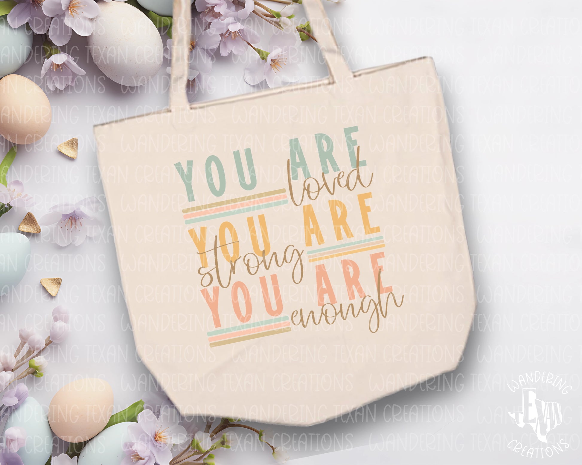 Show off your inner strength and self-love with the You Are Tote Bag.