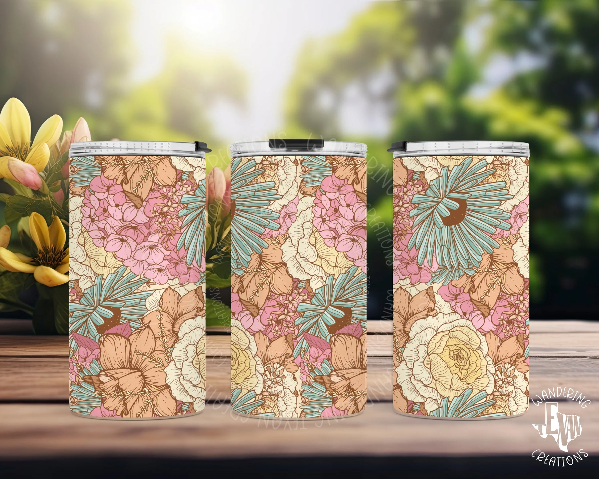 Vibrant floral designs combined with customizable size options (10 oz to 20 oz) will keep your drink looking fresh and fun. 