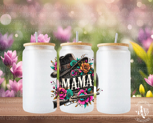 Dark Western Mama Glass Tumbler