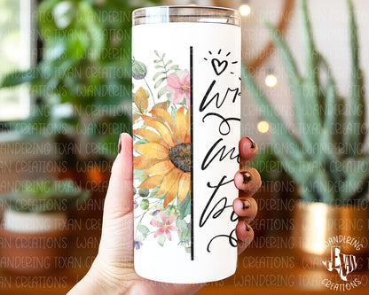 This tumbler features a beautiful floral design and the phrase "Wife, Mom, Boss" to celebrate her multi-tasking skills.