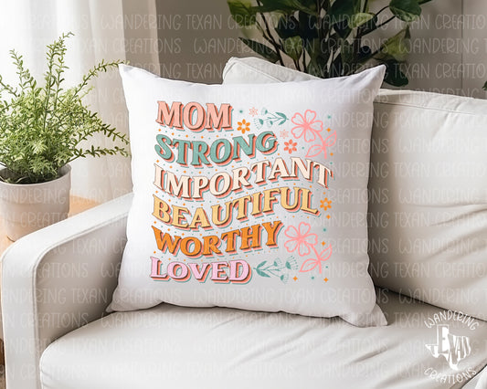 Celebrate the strong and beautiful mom in your life with our Loved Mama Pillow Cover. Featuring a stunning floral design and bold words, this is the perfect gift for Mother's Day.