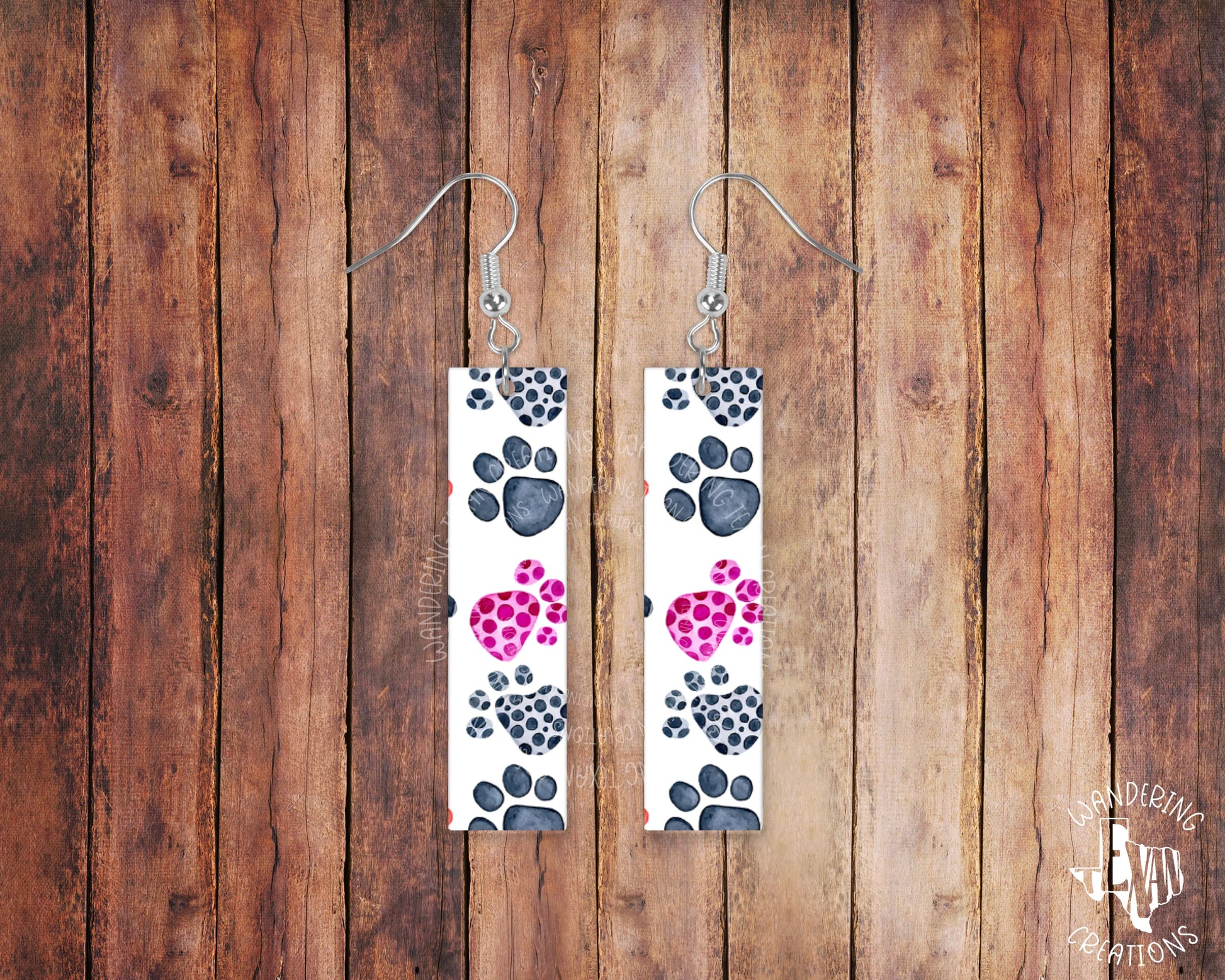 These unique Paw Print Earrings are a perfect way to express your love of animals. 