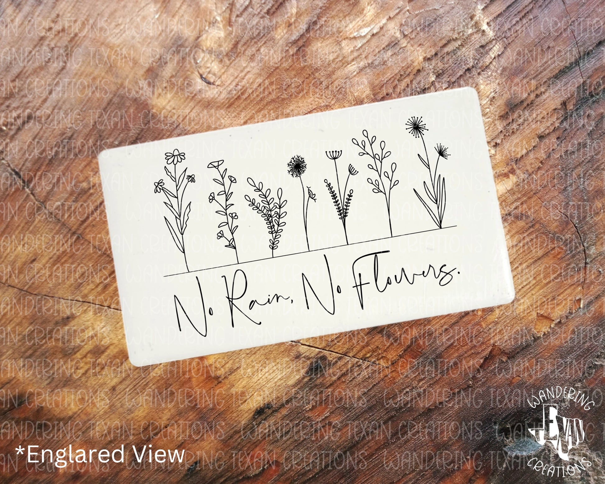 Spruce up your fridge or office with this magnet featuring a minimalist hand-drawn design of spring flowers.