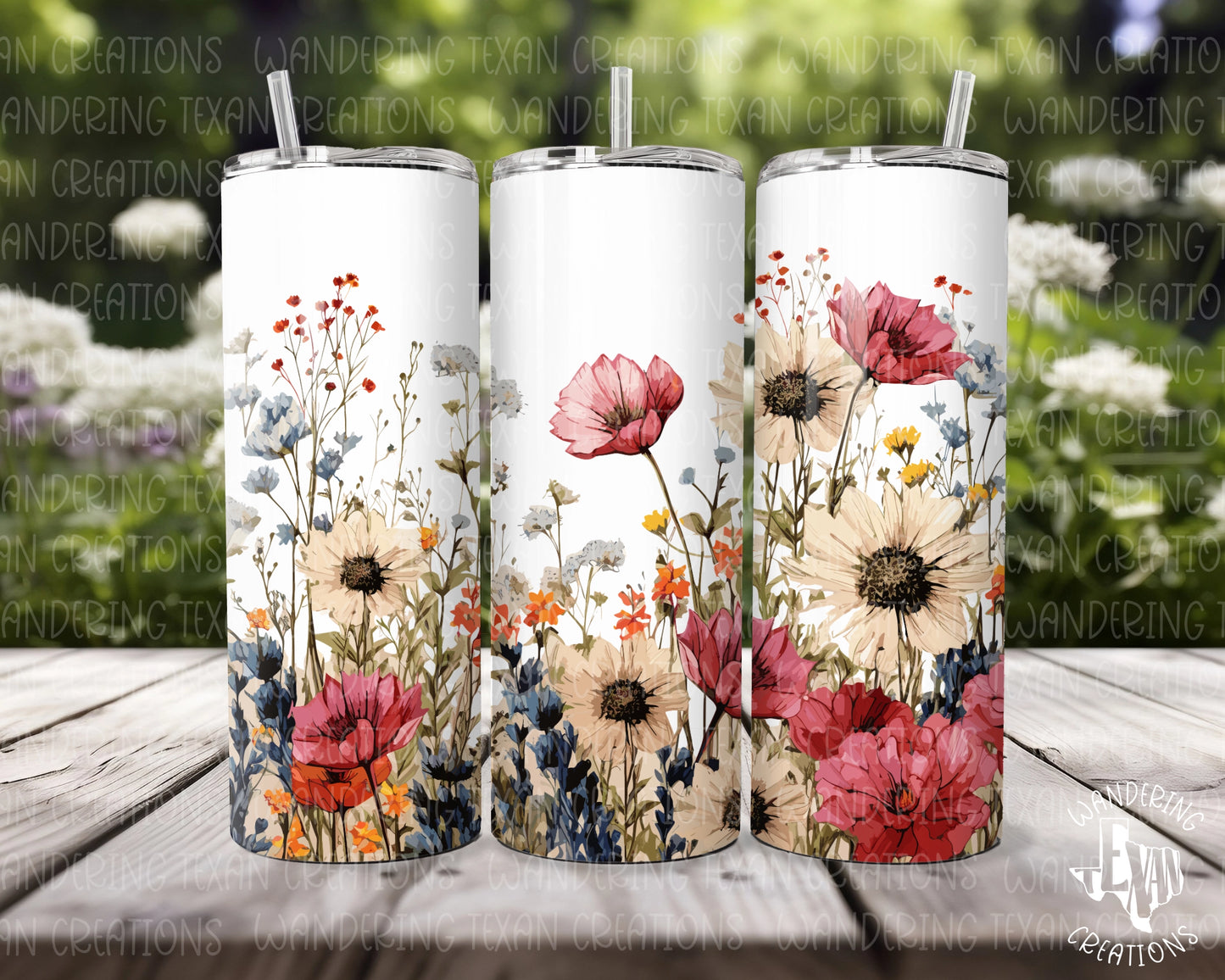 Introducing our Wildflowers Tumbler - the perfect spring accessory for those who appreciate the beauty in "weeds". Say goodbye to boring tumblers and hello to a touch of wildflower fun in your day!