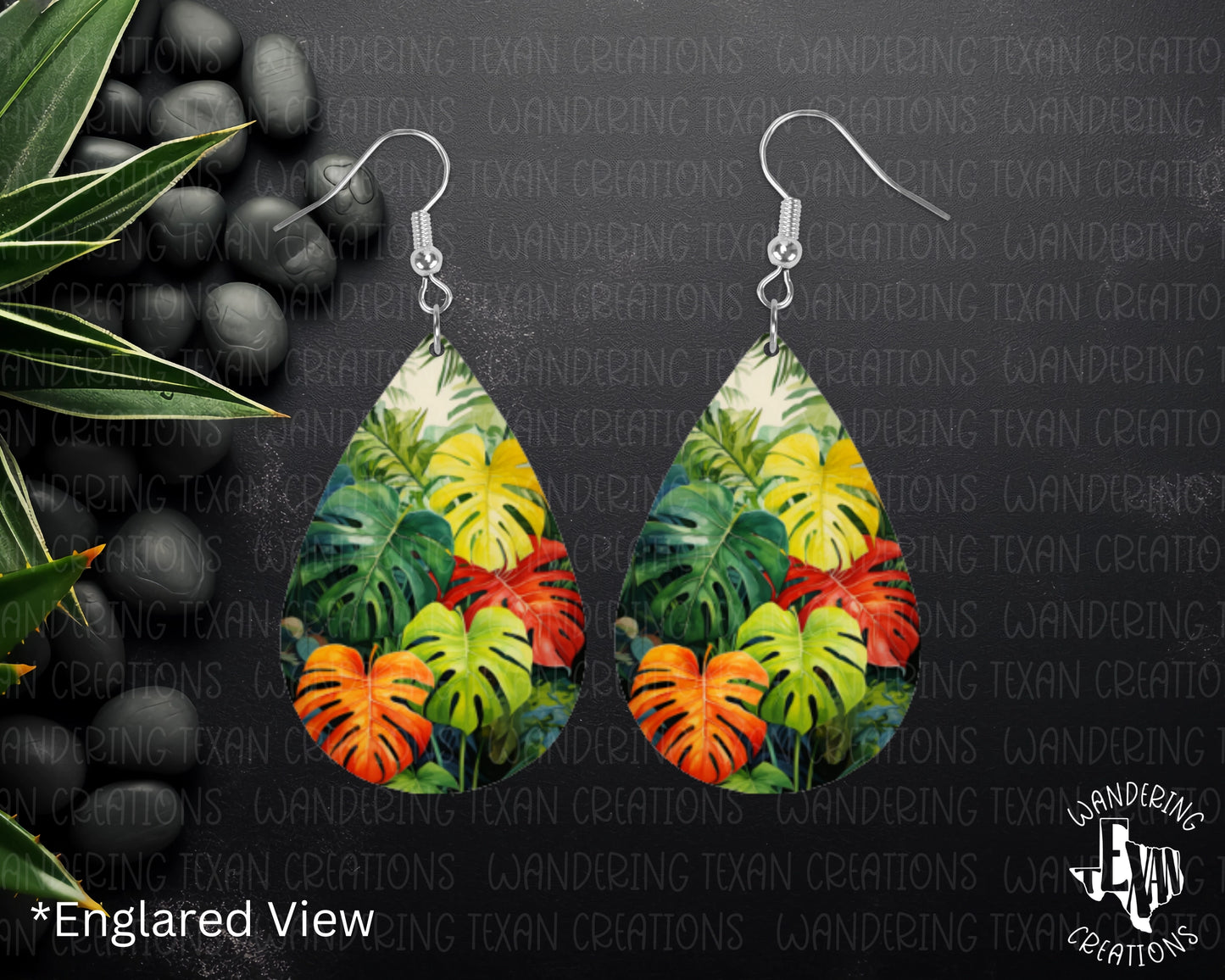  Featuring a colorful sublimation design, these earrings will bring tropical vibes to any outfit. 