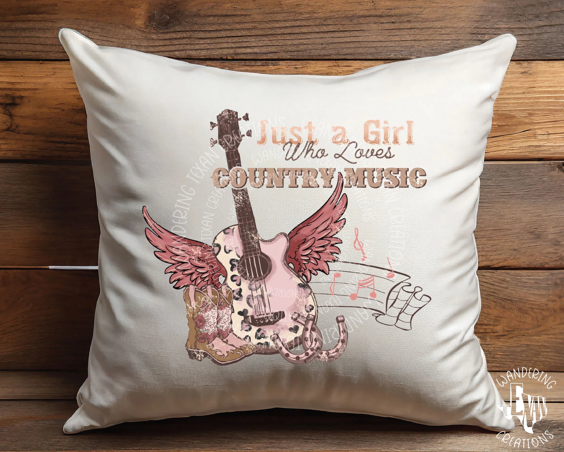 This pillow cover is the perfect addition to any country fan's home! 