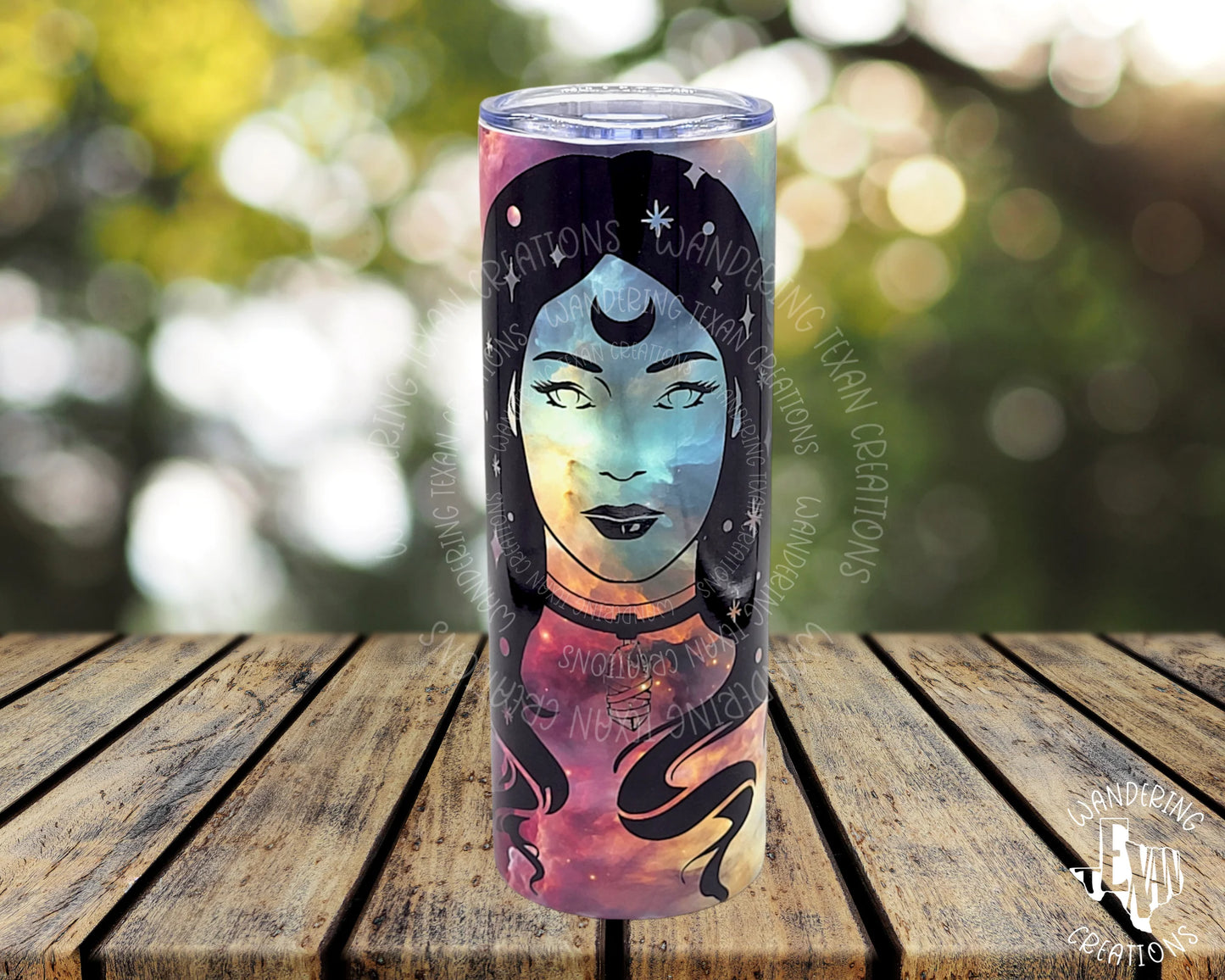 Galaxy Witch Tumbler - Wandering Texan Creations