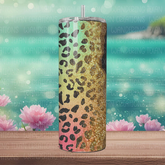 Featuring 3 custom photos and your choice of gold dust and pink leopard or multi-color leopard, this tumbler is perfect for any day!