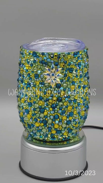 Spring Meadows Rhinestone Wine Tumbler