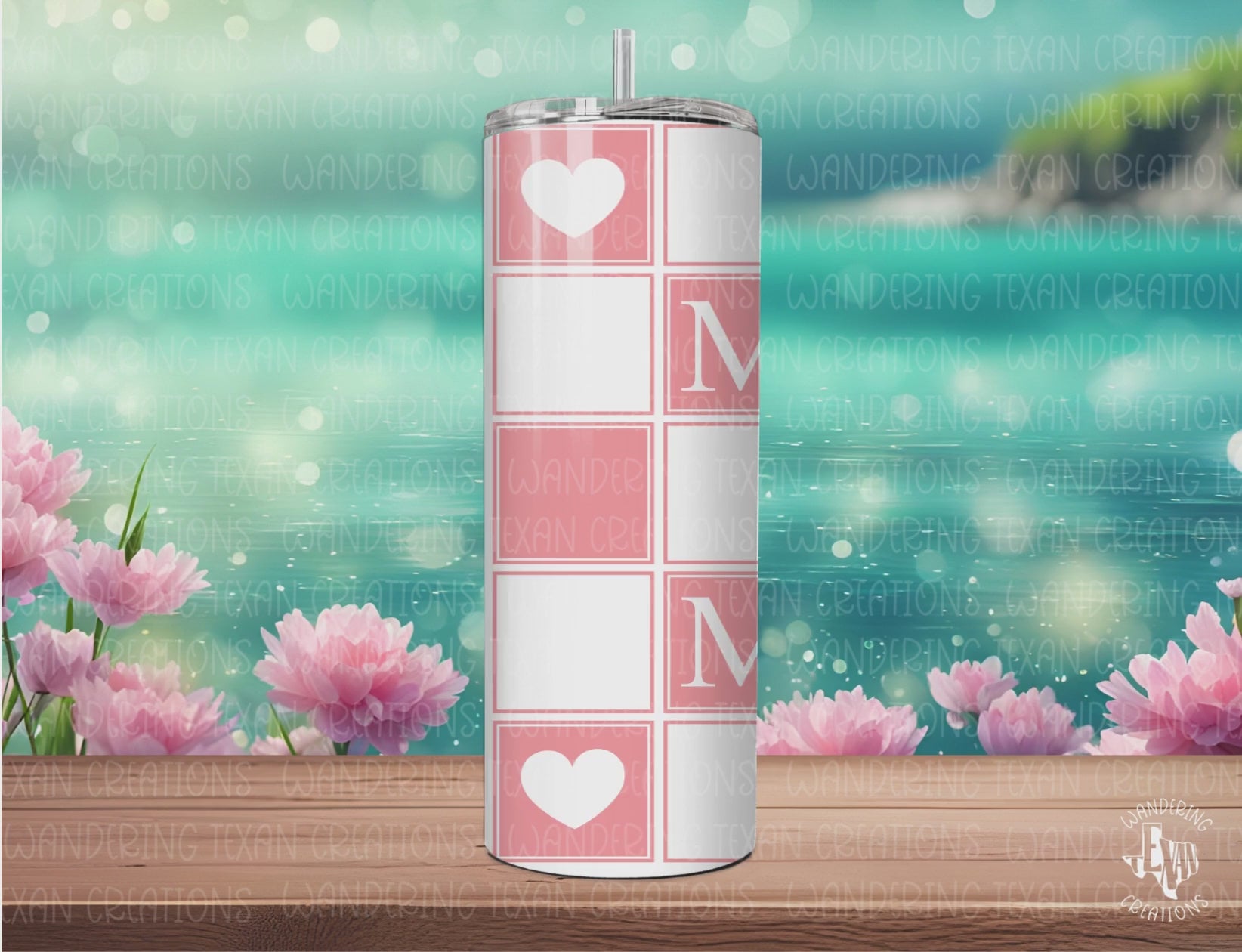 Show mom some love with the Heart of Mom-12 Photo-Tumbler! Featuring a playful checkered design, this customizable tumbler has space for 12 photos (or none!) and is available in 20 vibrant colors.