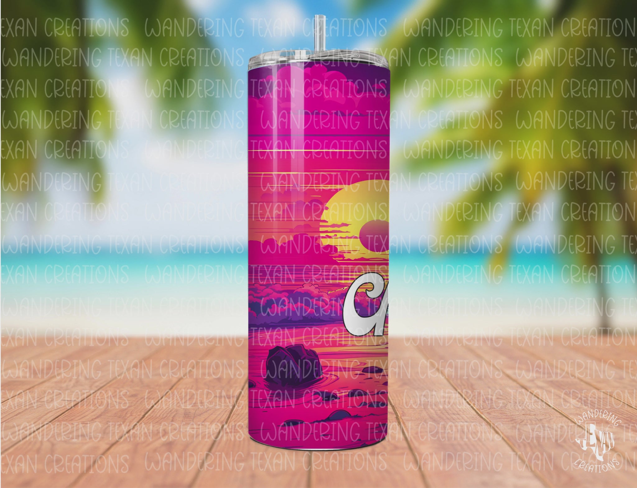 Experience the thrill of chasing sunsets with the Sunkissed Dreams Tumbler. Its bold, sublimation design captures the vibrant colors of a neon sunset, making every sip feel like an adventure.