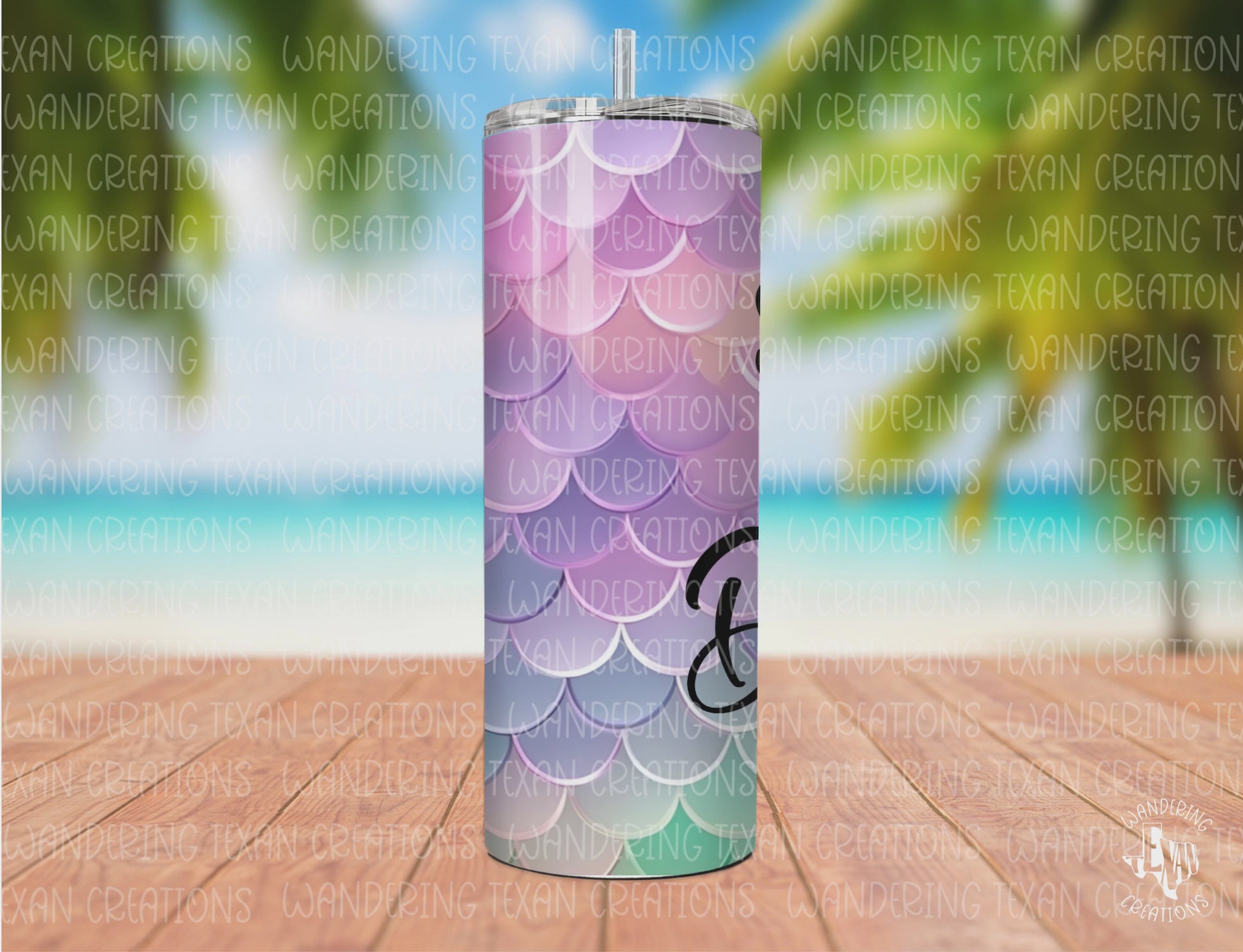 Dive into adventure with our Pastel Sea Siren Tumbler! Embrace your inner mermaid with its sublimation design of pastel scales and the mantra "salty hair don't care". 