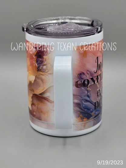 Our unique sublimation tumbler offers the perfect blend of 10 oz coffee and a bold, rainbow flower design, helping you access the confidence you need to start your day.