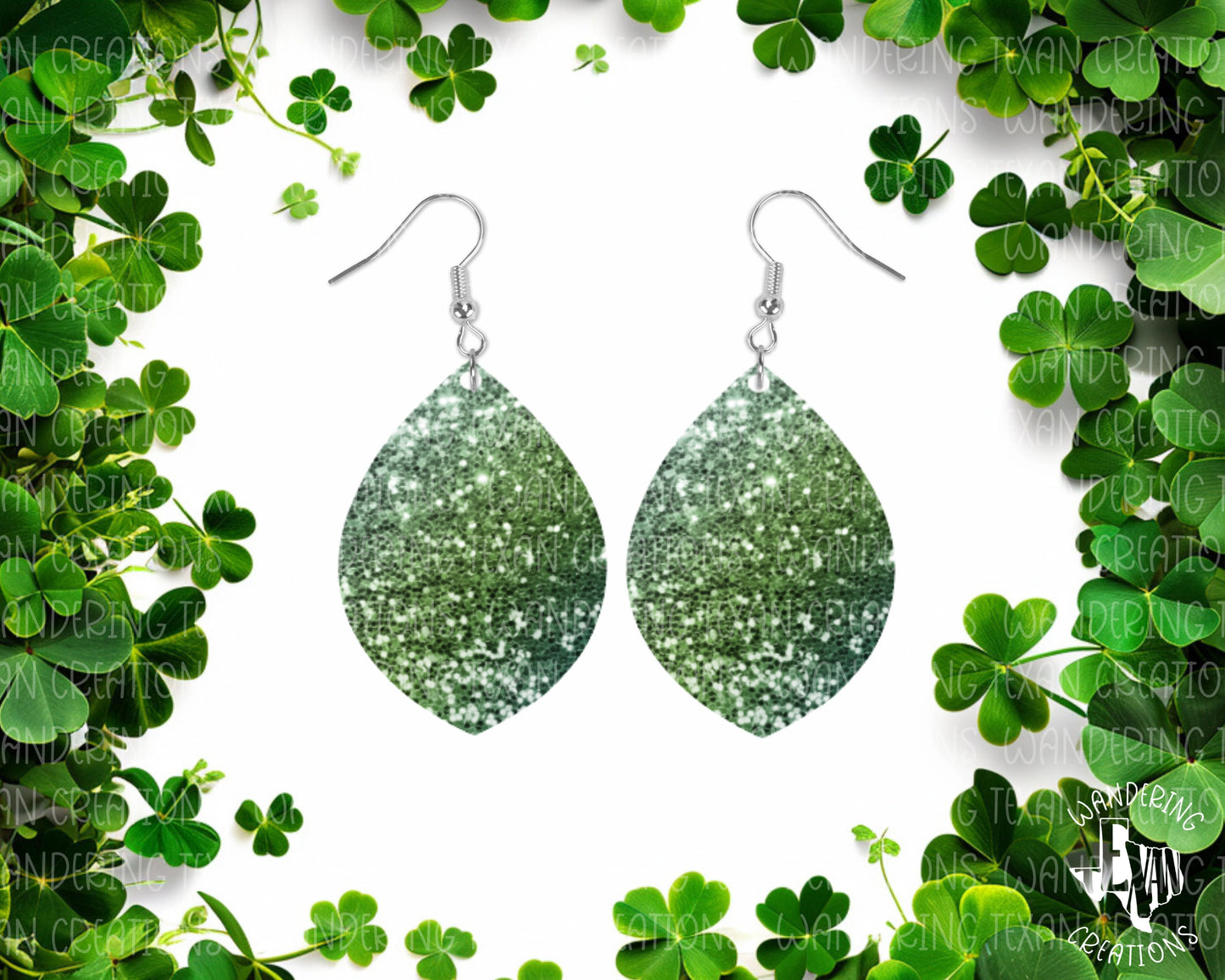 Be the envy of the Leprechauns with our Glittered Green Earrings! These faux-glitter earrings come in various shades of green, perfect for Saint Patrick's Day.